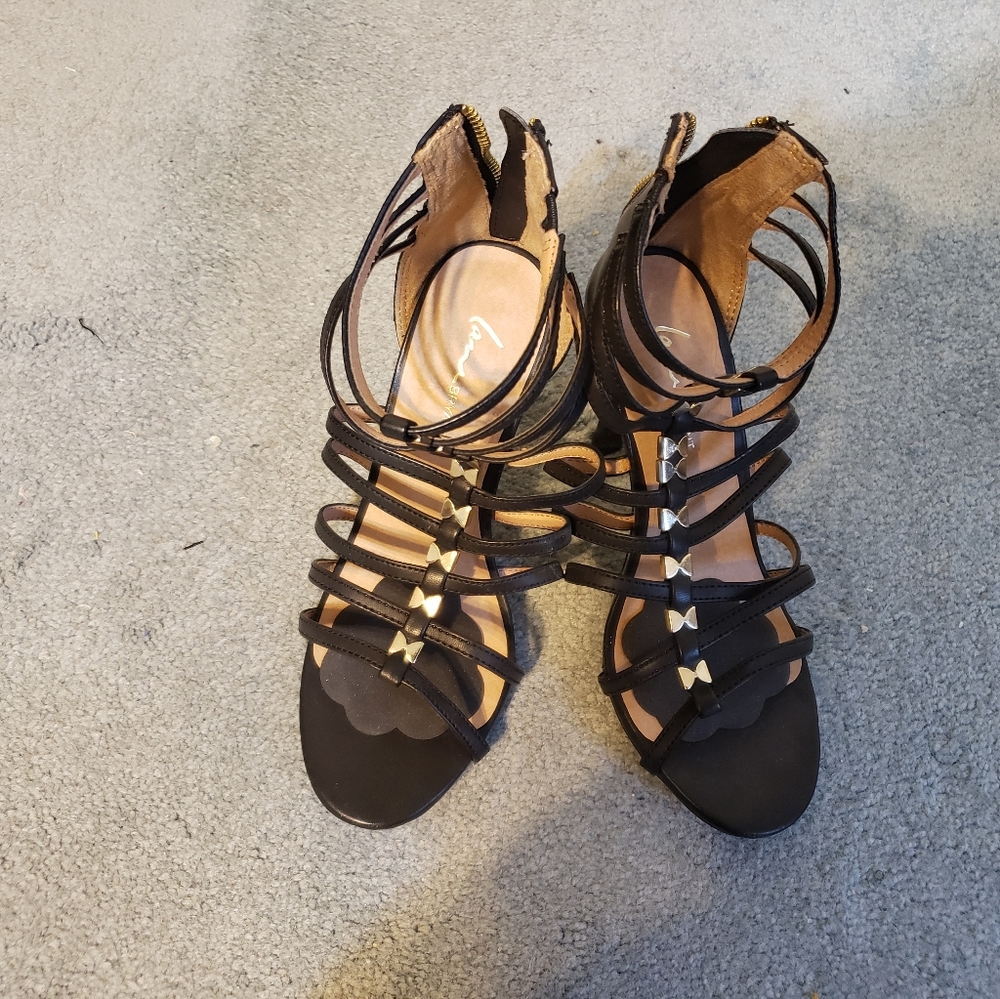 High-heeled sandals
